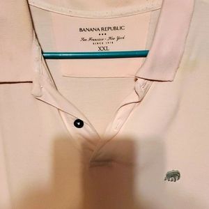 pink banana republic polo